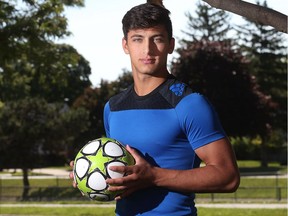 Gianfranco Facchineri is shown at his home in Windsor on July 6, 2018. The 16-year-old is headed to Vancouver to join the Vancouver Whitecaps’ soccer academy.