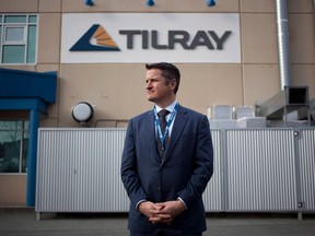 Tilray President Brendan Kennedy is photographed at head office in Nanaimo, B.C., on November 29, 2017. Cannabis producer Tilray Inc. has filed a prospectus for a proposed initial public offering on the Nasdaq stock exchange.