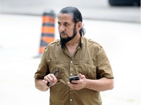 Jimy Al-Ubeidi arrives at Ontario Court of Justice for a judge's decision August 17, 2018.
