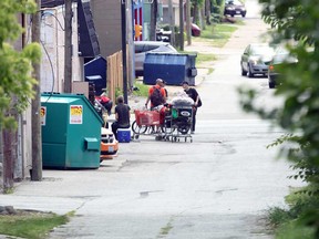 The alley between El-Mayor Restaurant and Street Help Homeless Centre on Aug. 24, 2018.