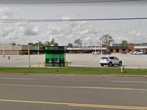 The drive-thru TD Canada Trust bank machine located in Dorwin Plaza, 2475 Dougall Ave., is shown in this 2017 Google Maps image.