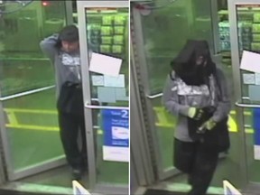 A security camera recorded the robber of a Windsor gas station when he briefly removed the reusable shopping bag he was wearing as a disguise on Aug. 6, 2018.