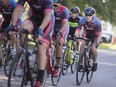 Cyclists compete at the Ciociaro Race Series at the Ciociaro Club on Aug. 23, 2018.