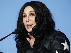 Singer/actress Cher in a Jan. 21, 2018 file photo.