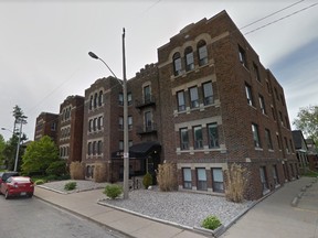 The Parkview apartment building at 410 Giles Blvd. West in Windsor is shown in this 2015 Google Maps image.