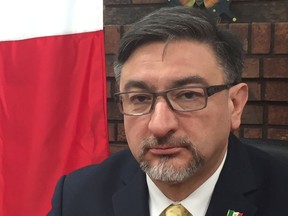 Mexican consul Alberto Bernal Acero is pictured at the consul in Leamington on Friday, Aug. 31, 2018. He invited the community to attend their Sept. 15 Independence Day celebrations at the Consul.