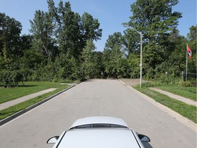 The east side of Ojibway Street, as seen Aug. 28, 2018, stops at a dead end.