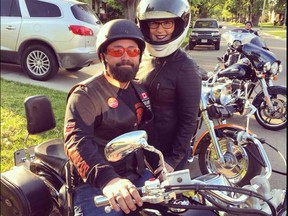 Windsor motorcyclist Kyle Robert Rocheleau with his long-time girlfriend Nicole Allen in a Facebook photo.