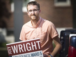 Joey Wright, candidate for Ward 5, is pictured Sunday, August 12, 2018.