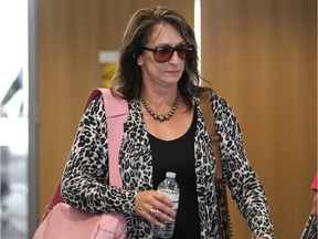 Windsor Police Staff Sgt. Christine Bissonnette leaves Human Rights Tribunal of Ontario at Windsor City Hall September 5, 2018.