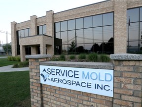 The exterior of Service Mold Aerospace Inc. is shown recently in the  2700 block of St. Etienne Blvd.