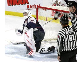 Windsor Spitfires goaltender Mikey DiPietro tied th OHL career record for shutouts with his 16th on Thursday in a 2-0 win over the London Knights at the WFCU Centre.