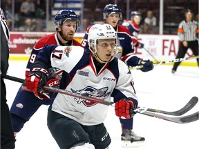 Overage centre Igor Larionov left the Windsor Spitfires on Wednesday and hopes to continue to pursue pro hockey in the United States.