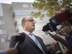 No tent city. Mayor Drew Dilkens held a news conference next to the downtown police headquarters on Sept. 13, 2018, to announce his election campaign public safety platform.