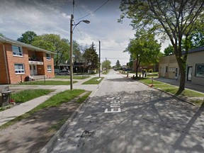 The 1100 block of Erie Street West at Elm Avenue in Windsor is shown in this 2015 Google Maps image.