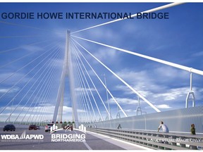 Contributed photos of the Gordie Howe International Bridge project from the Windsor-Detroit Bridge Authority.