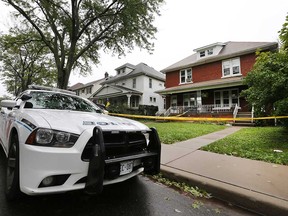 A Windsor police cruiser is shown Monday at the scene of a Sept. 8, 2018, shooting at a home in the 300 block of Hall Avenue.