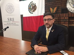 Mexican consul Alberto Bernal Acero is pictured at the consul in Leamington on Friday, August 31, 2018. He held a presser inviting the community to attend their Sept. 15 Independence Day celebrations at the Consul.