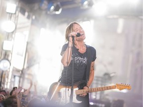 Keith Urban performs on NBC's "Today" show at Rockefeller Plaza on Thursday, Aug. 2, 2018, in New York.