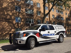 Windsor Police investigate a homicide that occurred early Saturday morning in the 300 block of University Ave. E, on Sept. 29, 2018.
