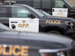 OPP vehicles in Leamington are shown in this August 2017 file photo.