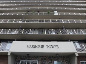 Windsor Ward 5 candidate Lillian Kruzsely was kicked out of the Harbour Tower apartment building during campaigning recently. The building at the corner of Riverside Drive and Pilette is shown on Monday, September 24, 2018.