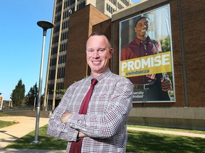 Chris Busch, associate vice-president of enrolment management at the University of Windsor is working to set up a recruitment office in India to attract more international students. He is shown on campus on Tuesday, September 18, 2018.