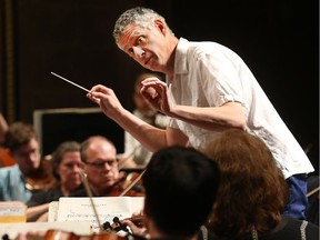 Windsor Symphony Maestro Robert Franz is  shown during a rehearsal in May.