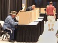 Voters get their votes in early at the city's Devonshire Mall advance polling station on Oct. 6, 2018.