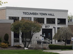 Tecumseh Town Hall on Lesperance Road is seen on May 11, 2016.