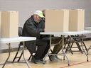 Area residents vote in the municipal election at Capri Pizzeria Recreation Complex in South Windsor on Election Day in Windsor Oct. 22, 2018.