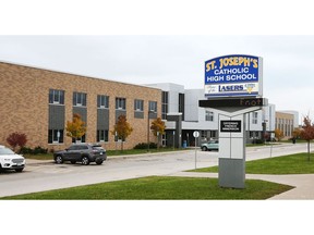 Windsor, Ontario. October 31, 2018.  --  St. Joseph's Catholic High School on Clover Avenue October 31, 2018.