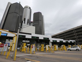 The U.S. side of the Detroit-Windsor Tunnel is shown in this Oct. 17, 2018 file photo.