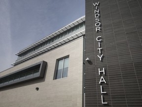 The exterior of Windsor's new City Hall is pictured Thursday, October 25,  2018.