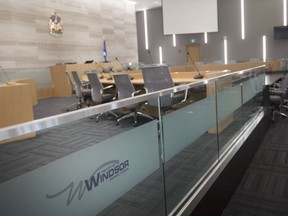 The interior of council chambers in the new City Hall is pictured Thursday, October 25,  2018.