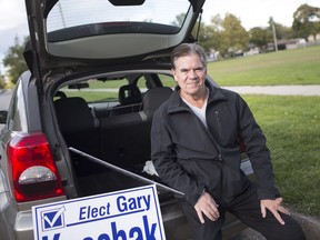 Ward 8 councillor-elect, Gary Kaschak, is pictured on the 1700 block of Olive Road, Monday, Oct. 22, 2018.