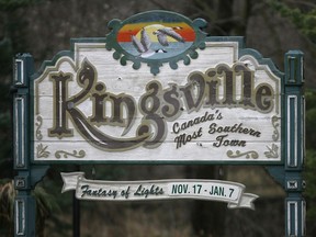 Kingsville and Essex have reached a compromise (of sorts) over which of them is Canada's southernmost town. Earlier this month, Essex sent Kingsville an official letter asking them to stop using the slogan, arguing that Colchester is further south on a map. But Kingsville has held the title of "most southern town" for years -- it appears on all the town's signs. And Kingsville mayor Nelson Santos points out that Colchester is actually a village. (The Windsor Star-FILE)
Kingsville sign