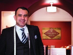 Lazaros Dimitriou, owner of The Suit Shop Co. Ltd. says when you are well-dressed you can confidently direct your attention to more important matters.