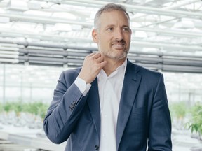 Peter Aceto, chief executive officer of Canntrust Holdings Inc., stands for a photograph at the CannTrust cannabis production facility in Fenwick, Ontario, Canada, on Monday, Oct. 15, 2018. Aceto joins a parade of financial-services professionals who've left tried-and-true careers to take a chance on the burgeoning cannabis sector.