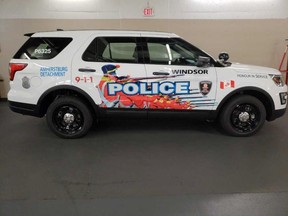 When Windsor Police begin serving Amherstburg Jan. 1, 2019, the town's police vehicles will have a new look. The winning design embraces Amherstburg's heritage by showcasing 1812-era soldiers in their famous red coats, wielding muskets.