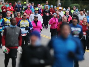 The 2018 Detroit Free Press/Chemical Bank Marathon was held on Sunday, October 21, 2018. The international race always features a run through the heart of Windsor. A group of runners are shown along Riverside Dr. W.