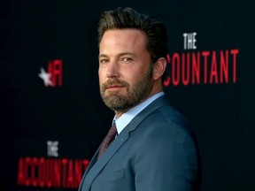 Actor Ben Affleck attends the premiere of Warner Bros Pictures' "The Accountant" at TCL Chinese Theatre on October 10, 2016 in Hollywood, California.