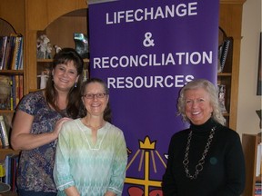 Jodi Bryant (left), Lorraine Fajt and Betty Cornelius have launched GRANDFAMILY, a support group for grandparents who are raising their grandchildren. (Darlene Polachic / Saskatoon StarPhoenix)