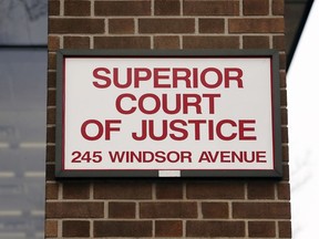 Superior Court of Justice building in downtown Windsor.