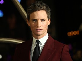 Eddie Redmayne poses for photographers upon arrival at the premiere of the film 'Fantastic Beasts: The Crimes of Grindelwald', at a central London cinema, Tuesday, Nov. 13, 2018. (Joel C Ryan/AP)
