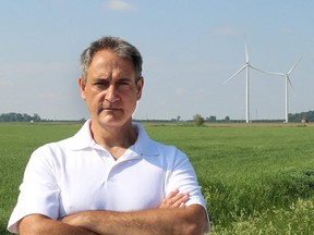 Kevin Jakubec of Water Wells First in a photograph taken earlier this year. The citizens’ group has been pushing for a health hazard study into wind turbines in North Kent and their impact on private water wells. On Thursday, MPP Monte McNaughton said that process has begun. (File photo/Chatham Daily News)