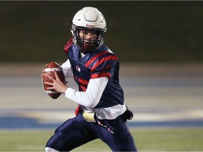 Holy Names Knights quarterback Jake Heydon ran for a touchdown and threw another to help his team to a 29-10 win over Sarnia Northern in the SWOSSAA final to advance to OFSAA.