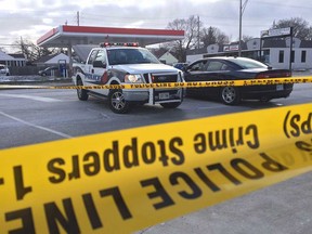 Windsor police at the scene of the hit-and-run incident at Tecumseh Road East and Kildare Road on Jan. 18, 2016. Margaret "Joan" Kearns, 72, of Windsor, was struck by a black pickup truck driven by Matthew Pilon. Kearns died from her injuries 12 days later.