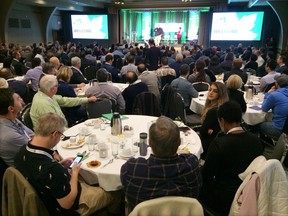 Almost 300 delegates attend the sold-out WECann 2018 cannabis trade conference at Roma Club in Leamington on Tuesday, November 6, 2018.