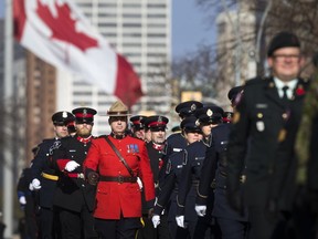 The  march to the cenotaph for 100th anniversary Remembrance Day takes place Sunday, Nov. 11, 2018.